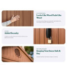 Keter 4×6 Darwin Heavy Duty Plastic Garden Shed – Brown - Image 9