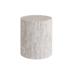 Porto Travertine Side Table, White - Image 2
